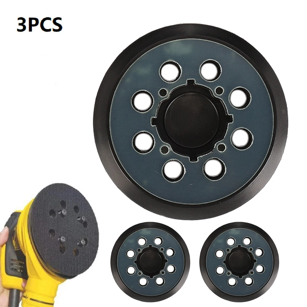 

3Pcs 125mm/5" 8-Hole Hook&Loop Sanding Pad Backing Pads For DWE6423 N329079 6423K DWE6421 6421K DCW210B Sander Accessories