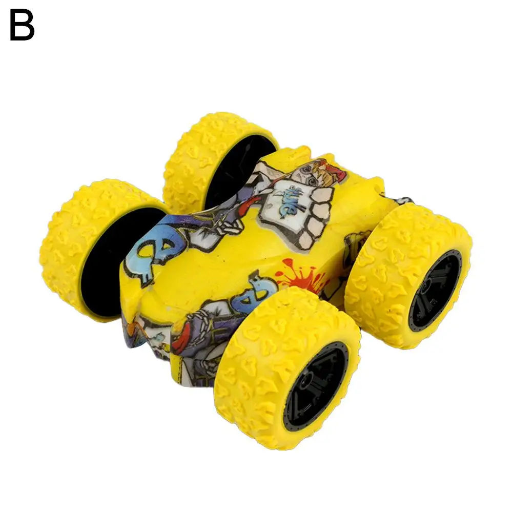 Мини-инерционная игрушка автомобиль для детей столкновение вращение на 360