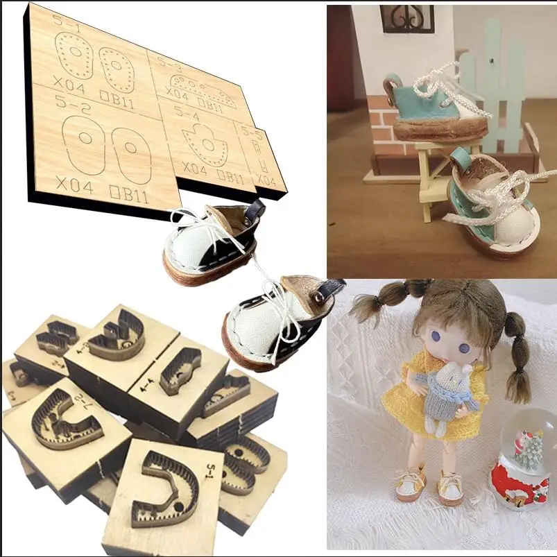 

Japan Steel Blade Rule Die Cut for DIY Mini Doll OB11 GSC Shoes Key Chain Pendant Leather Craft Mould Dies 2.6x1.1cm