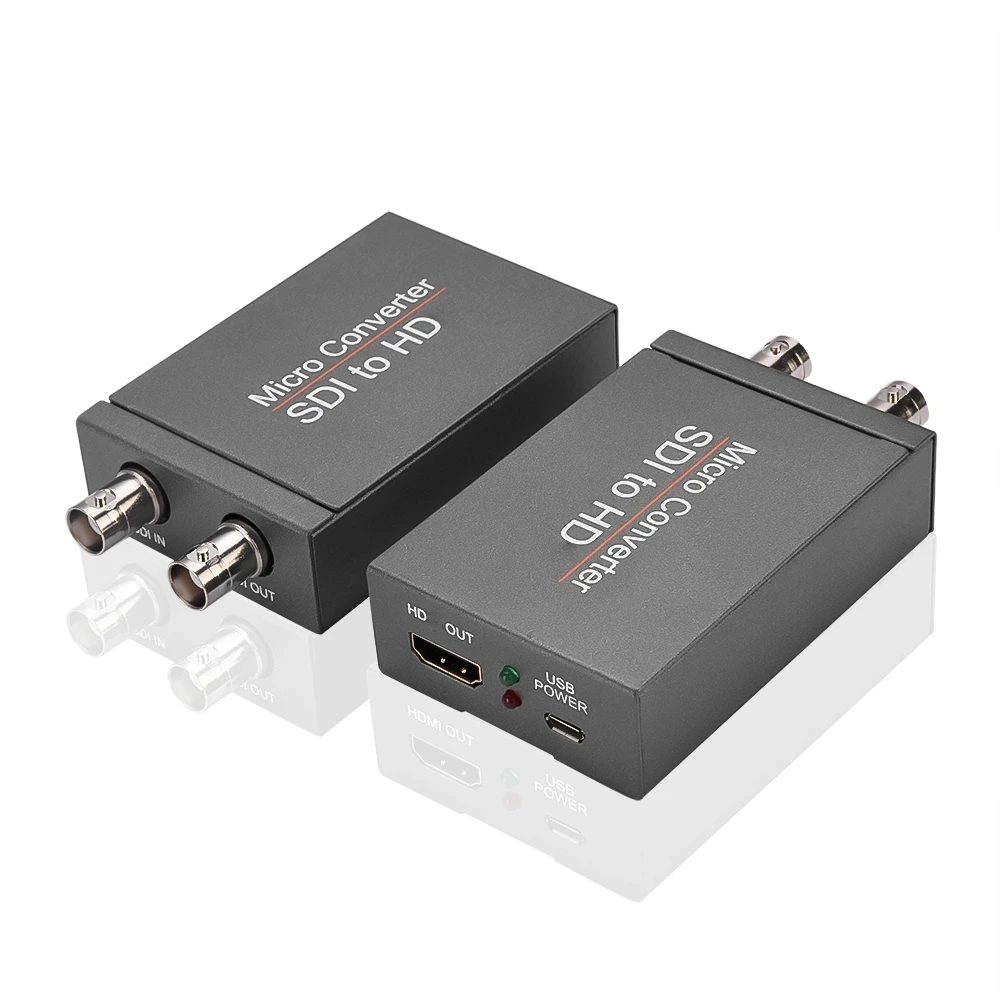 

HD 3G Video Micro Converter SDI to HDMI-compatible To SDI Adapter Converter with Audio Auto Format Detection For Camera