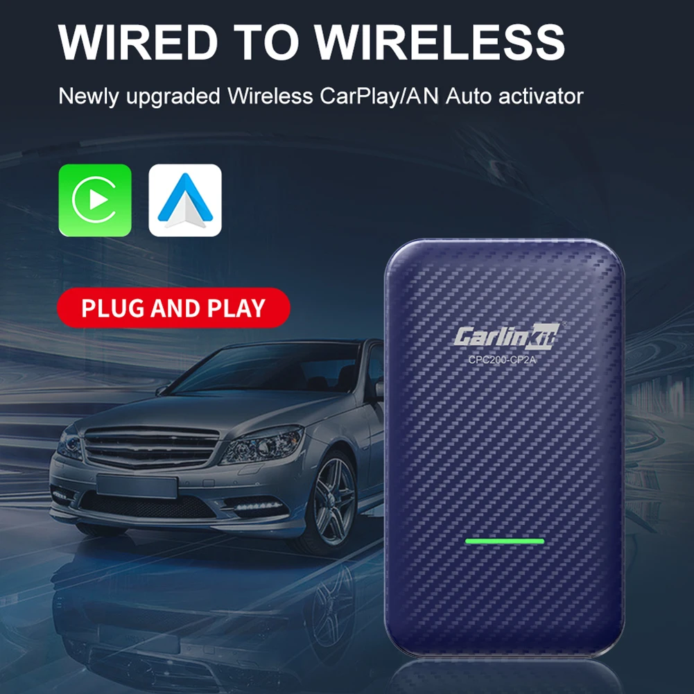 CarlinKit 4.0 Wireless Android Auto CarPlay Adapter Apple CarPlay Dongle Auto Connect 2 In 1 Adapter OTA Online Upgrade pioneer head unit