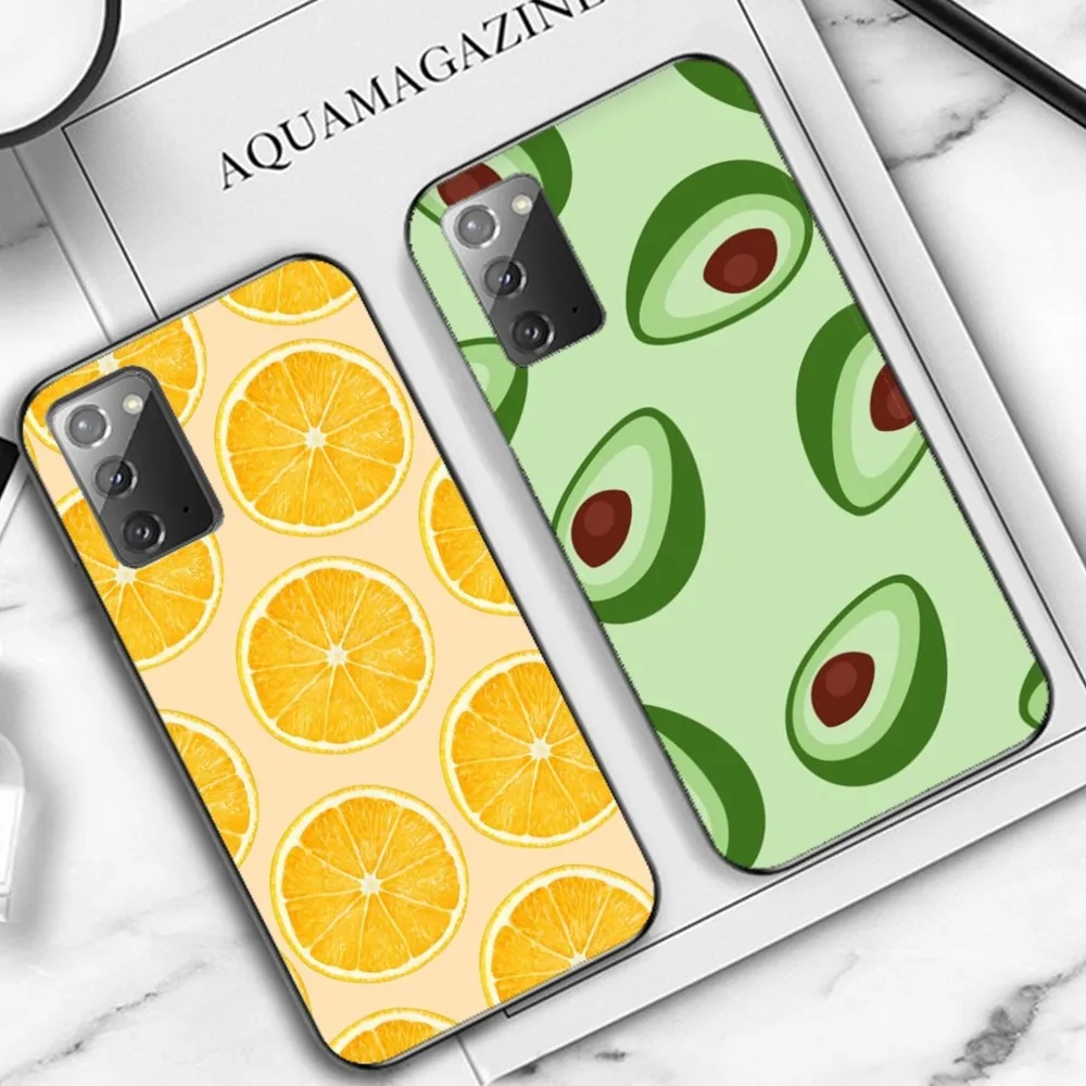 Fruit Lemon Cherry Phone Case For Samsung Note 8 9 10 20 Pro Plus Lite M 11 30 21 31 51 A 22 42 02 03