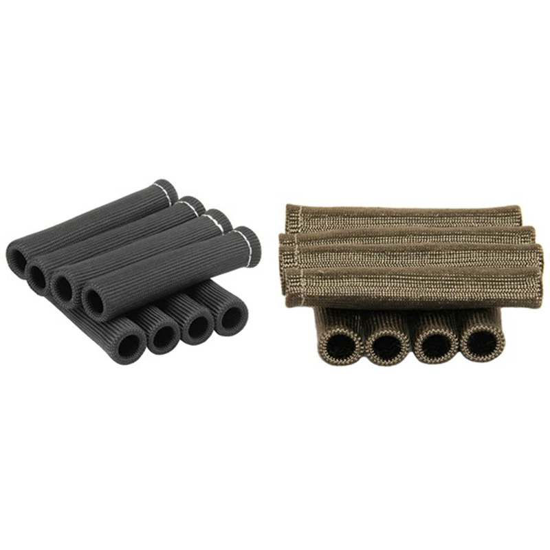 

16Pcs 2500° For Spark Plug Wire Boots Protector Sleeve Heat Shield Cover For Ls1/Ls2 - 8Pcs Titanium & 8Pcs Black