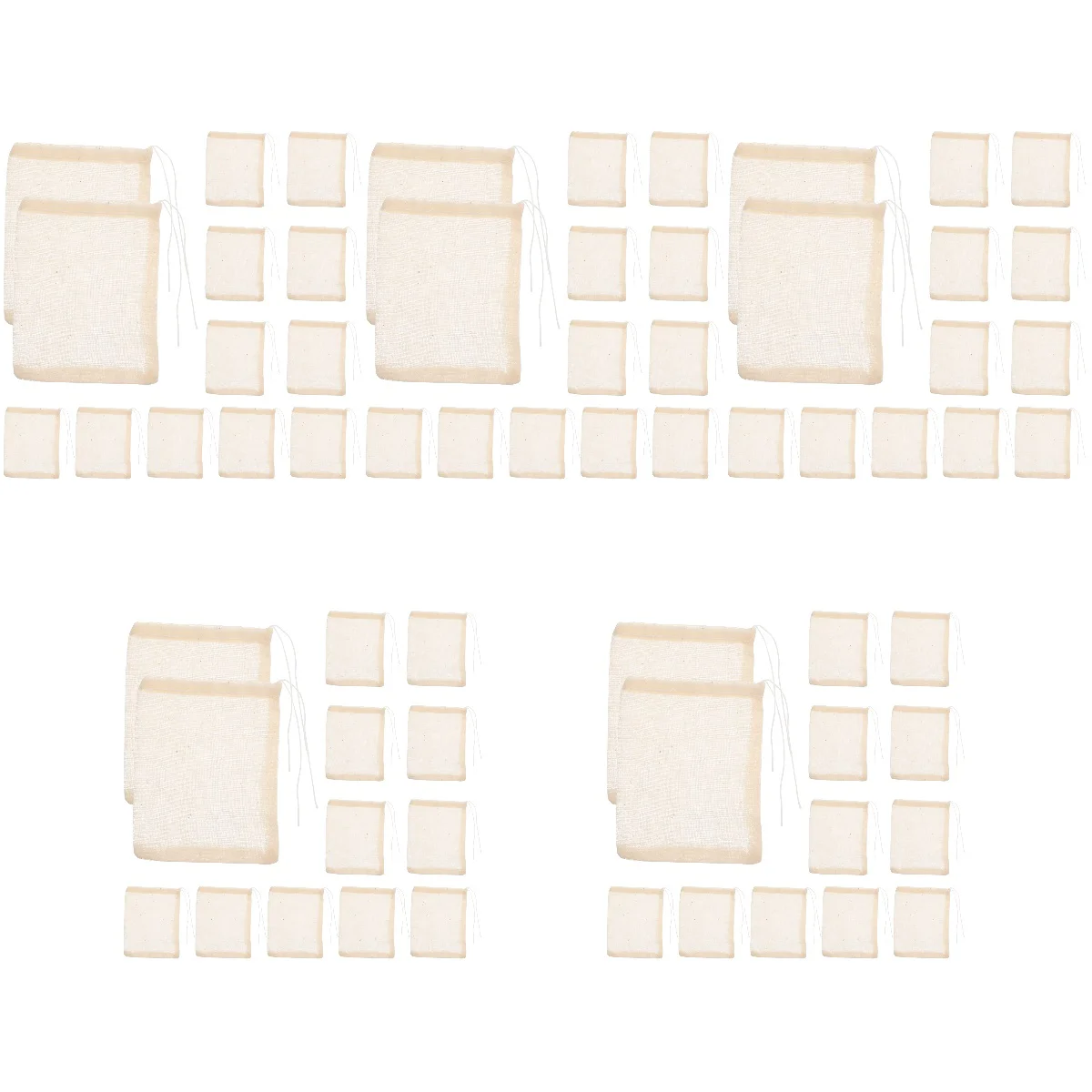 

250 Drawstring Filter Bags Small Pockets Tea Infuser Bag Filter Pockets for Household Restaurant Soup