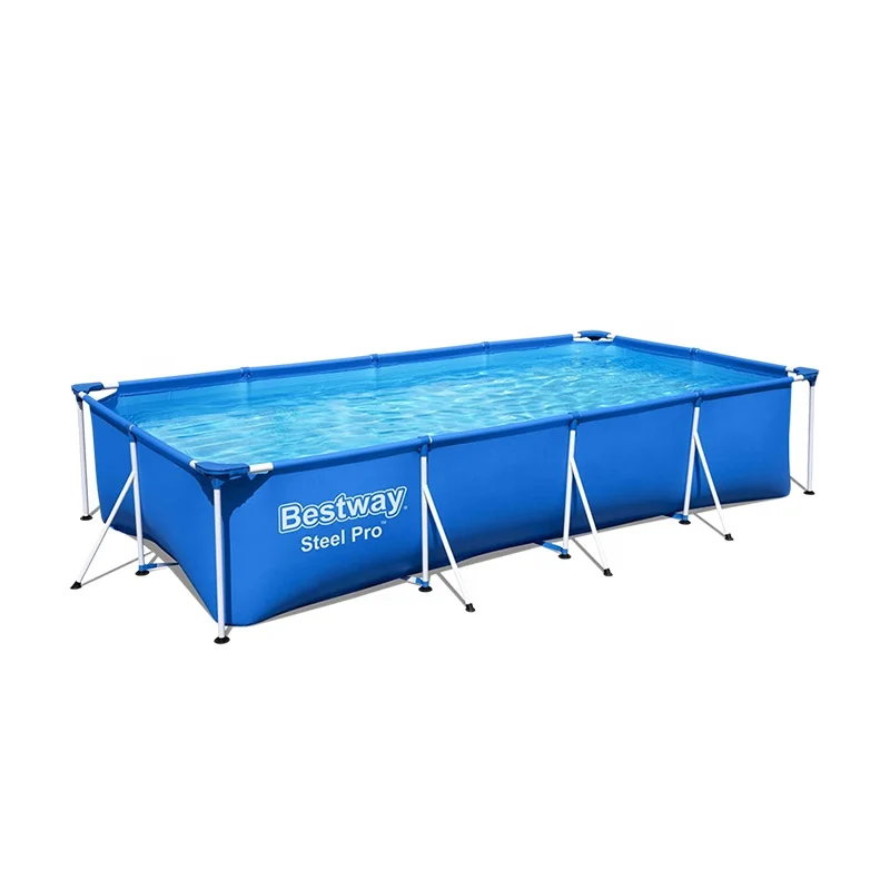 

56405 Family Outdoor Kids Adults Children Frame Swimming Above Ground Pool Rectangular