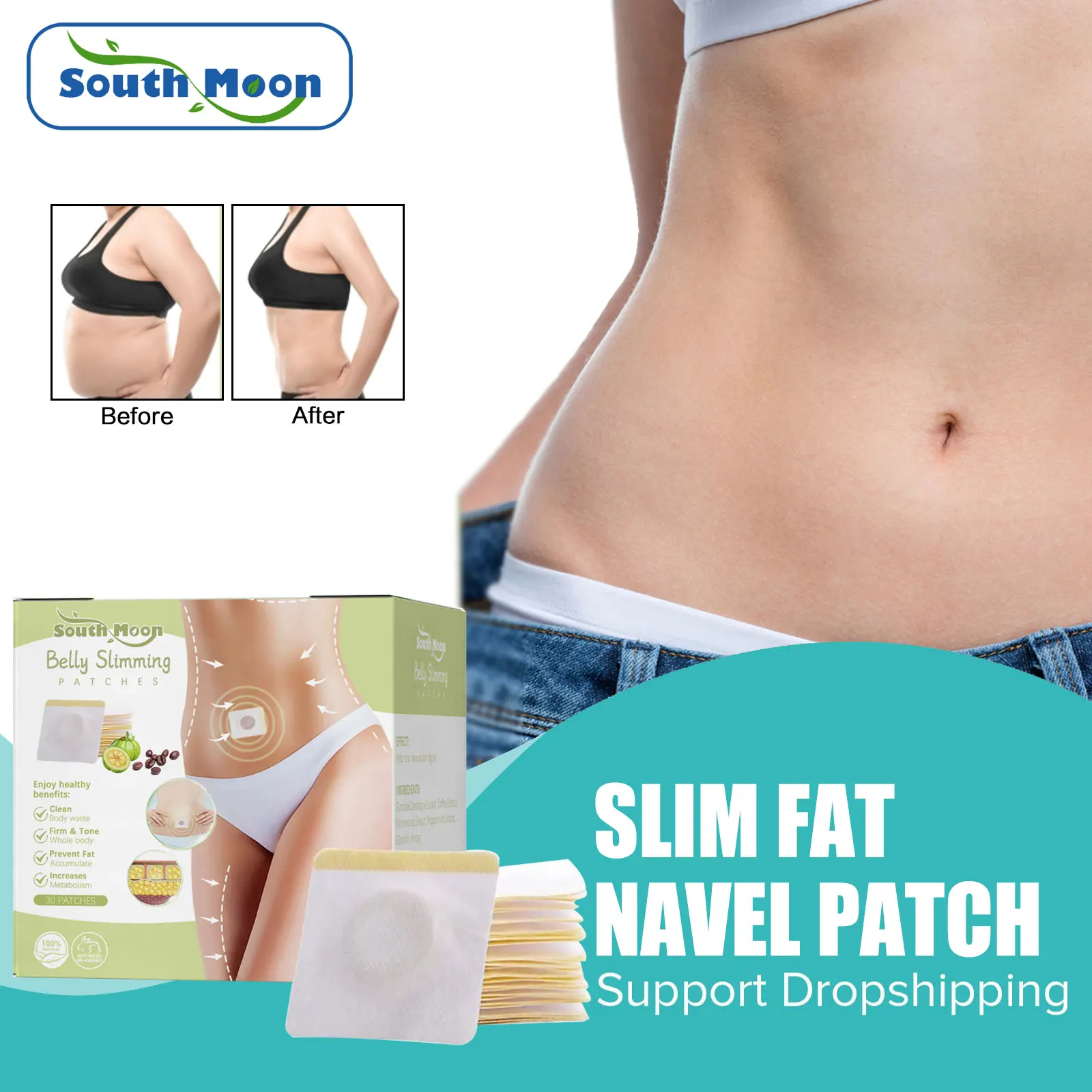 

Weight Loss Navel Patches Acupoint Detox Thin Waistlines Thick Thighs Slimming Shaping Anti Cellulite Swelling Belly Fat Burner
