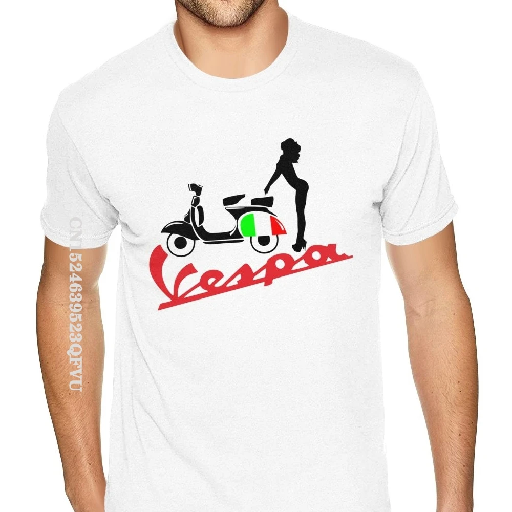 

Футболка Vespa мужская оверсайз, Готическая стильная тенниска из хлопка, майка в винтажном стиле, в английском стиле
