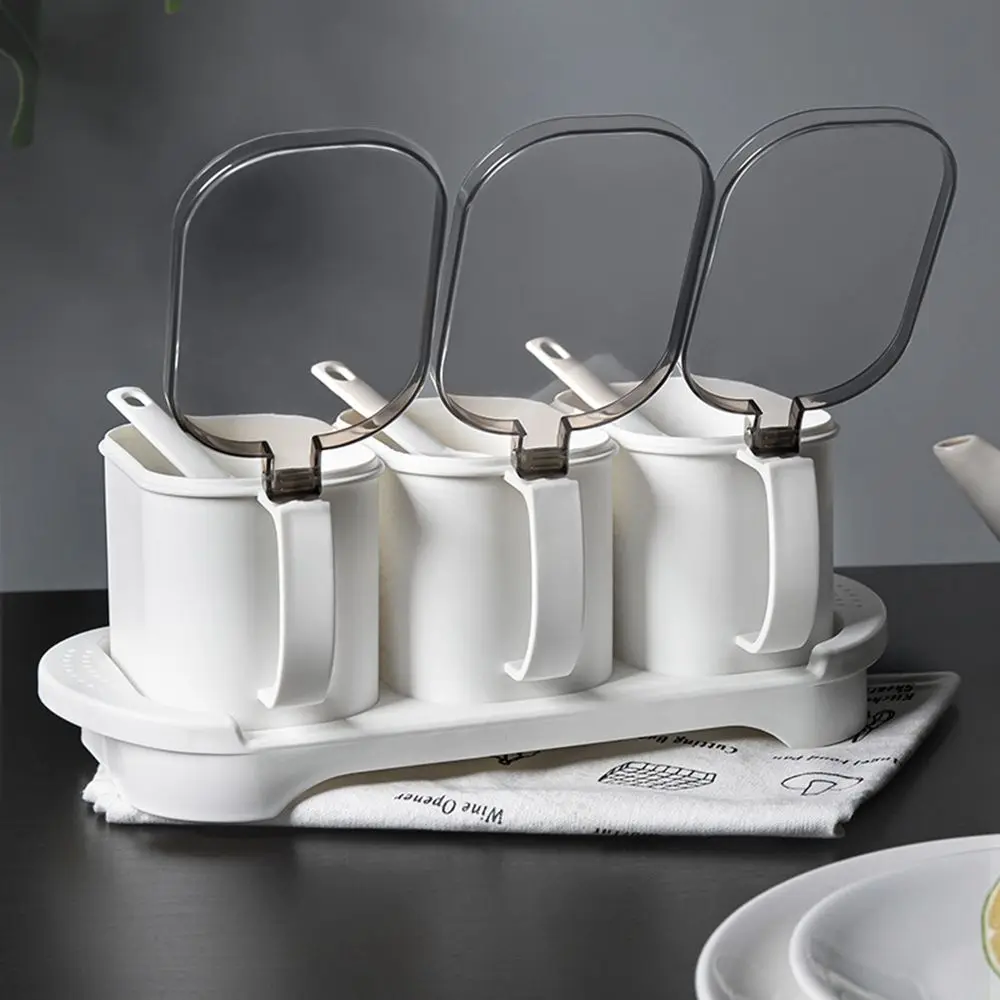 

Kitchen Seasoning Box BBQ Seasoning Jar Spice Organizer Outdoor Camping Seasoning Container Separate Form Kitchen Gadget