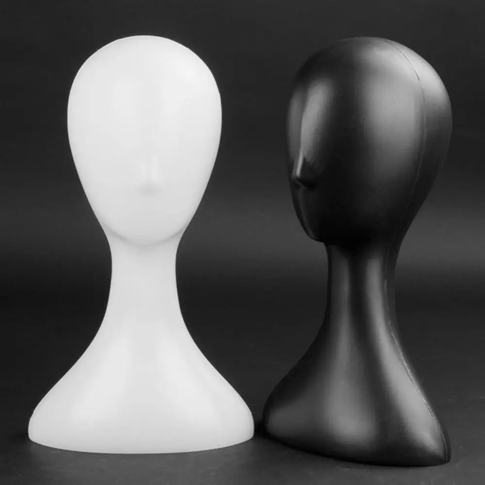 

Plastic Mannequin Pro Female Abstract Manikin Head Model Wig Hair Display Stand