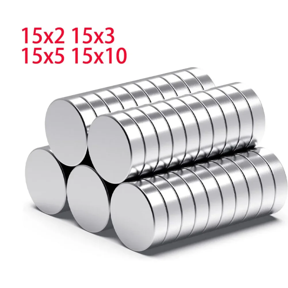

Сверхсильные круглые магниты 15x2/3/5/10 мм