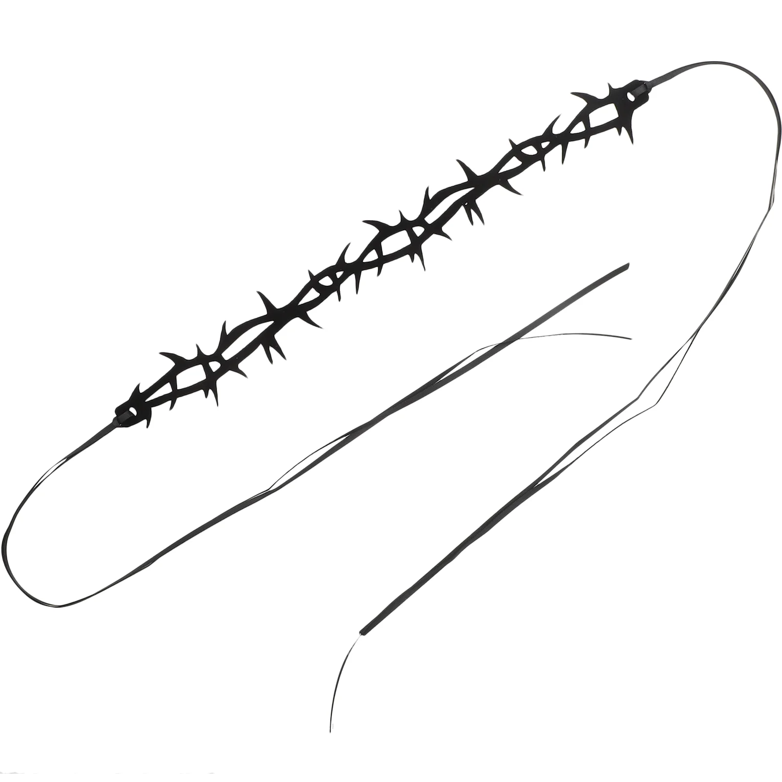 

Halloween Witch Role-play Thorn Necklace Felt Thorn Choker Necklace for Cosplay