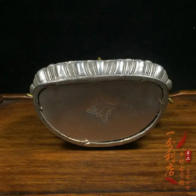 Тибетская Тантра старая серебряная позолоченная статуя Будды Непал долголетие