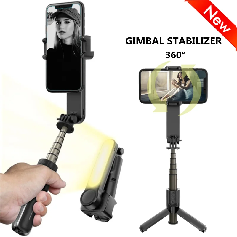 

Handheld stabilizer For Phone Automatic Balance Selfie Stick Tripod with Bluetooth Remote for Smartphone Gopro Cam