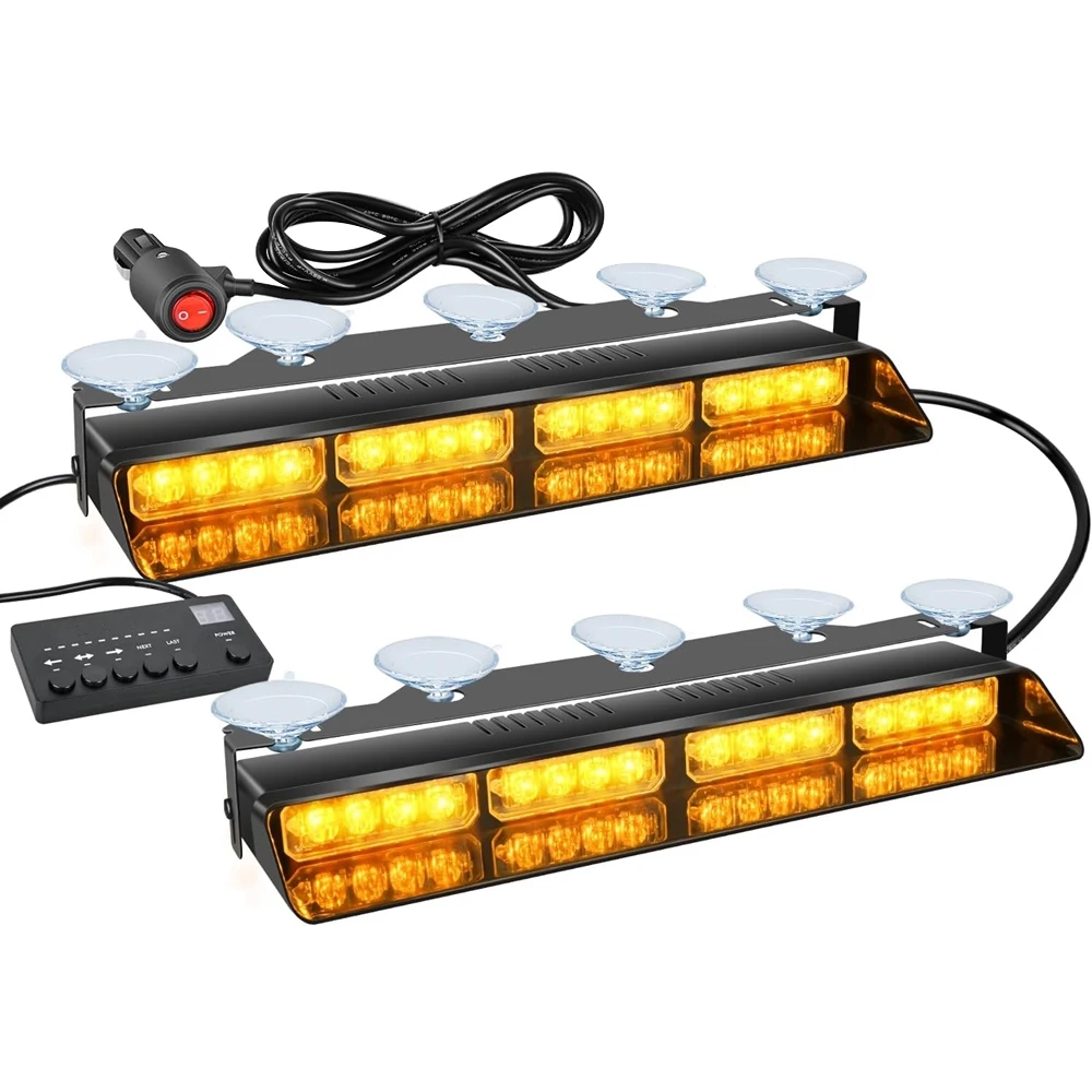 Автомобильная аварийная Стробоскопическая Лампа для приборной панели желтая