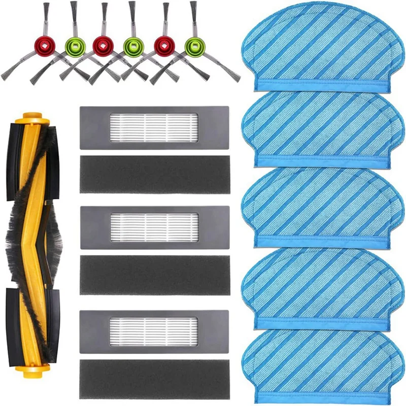 

Main Brush Side Brush HEPA Filter Replacement Robot Vacuum Cleaner Parts Compatible For 920 950