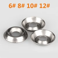 304 stainless steel 6 8 10 12 fisheye gaskets standard metric concave convex gasket hollow bowl shaped decorative washers