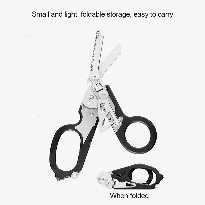 

Multifunction Raptor Emergency Response Shears With Strap Cutter And Glass Break