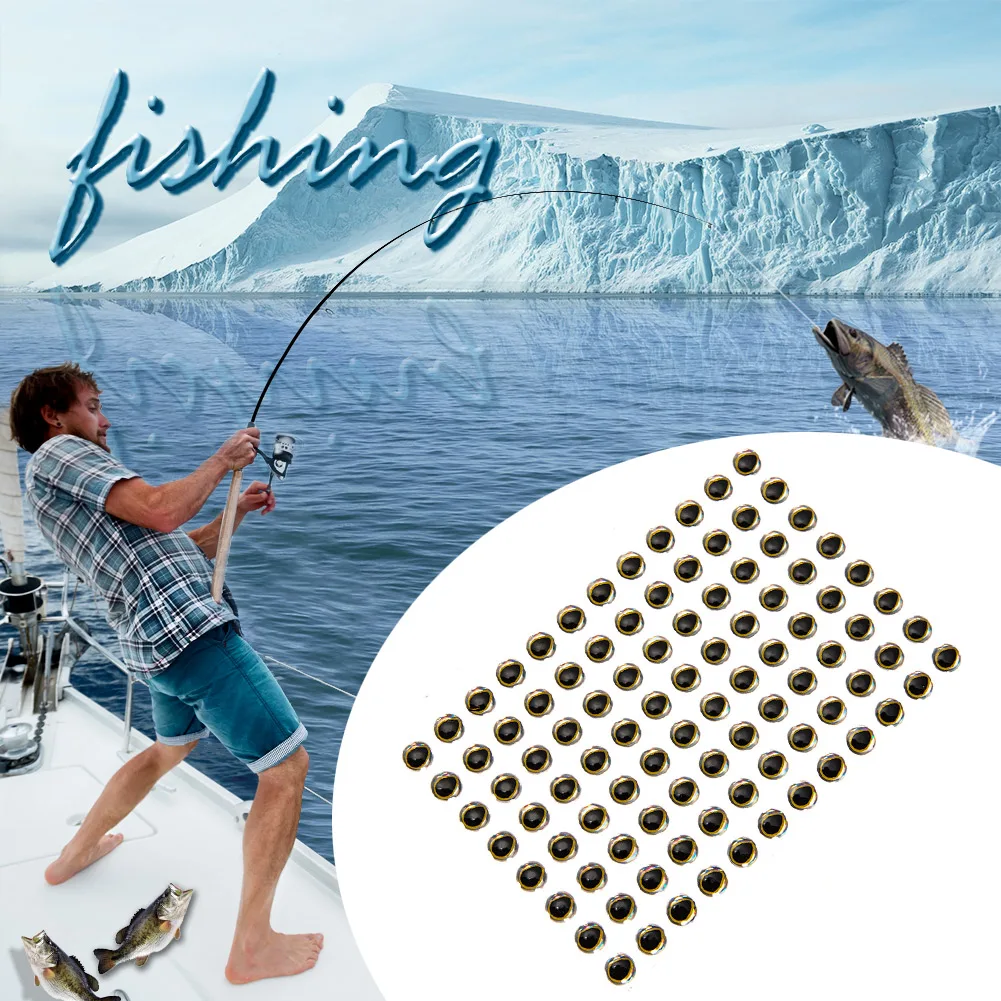 100 шт./компл. 3D фотоглаза 4 мм для завязывания мушек искусственная приманка рыбьи