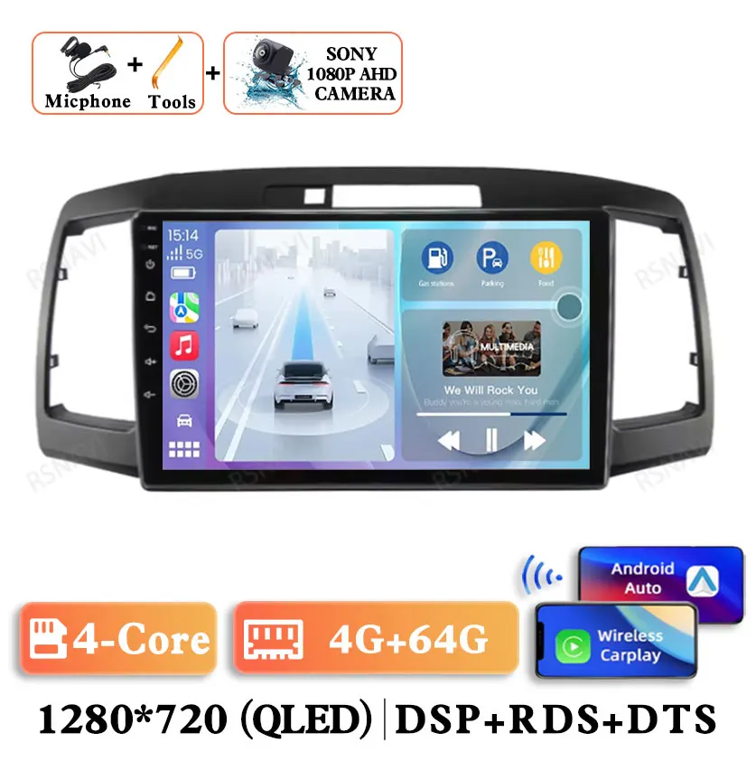 

Автомагнитола на Android 14 для Toyota, Автомобильная Мультимедийная стерео-система на Android 14 с Bluetooth, навигацией, DVD, 4G, LTE для автомобиля и Carplay, Premio T240 2001 - 2007