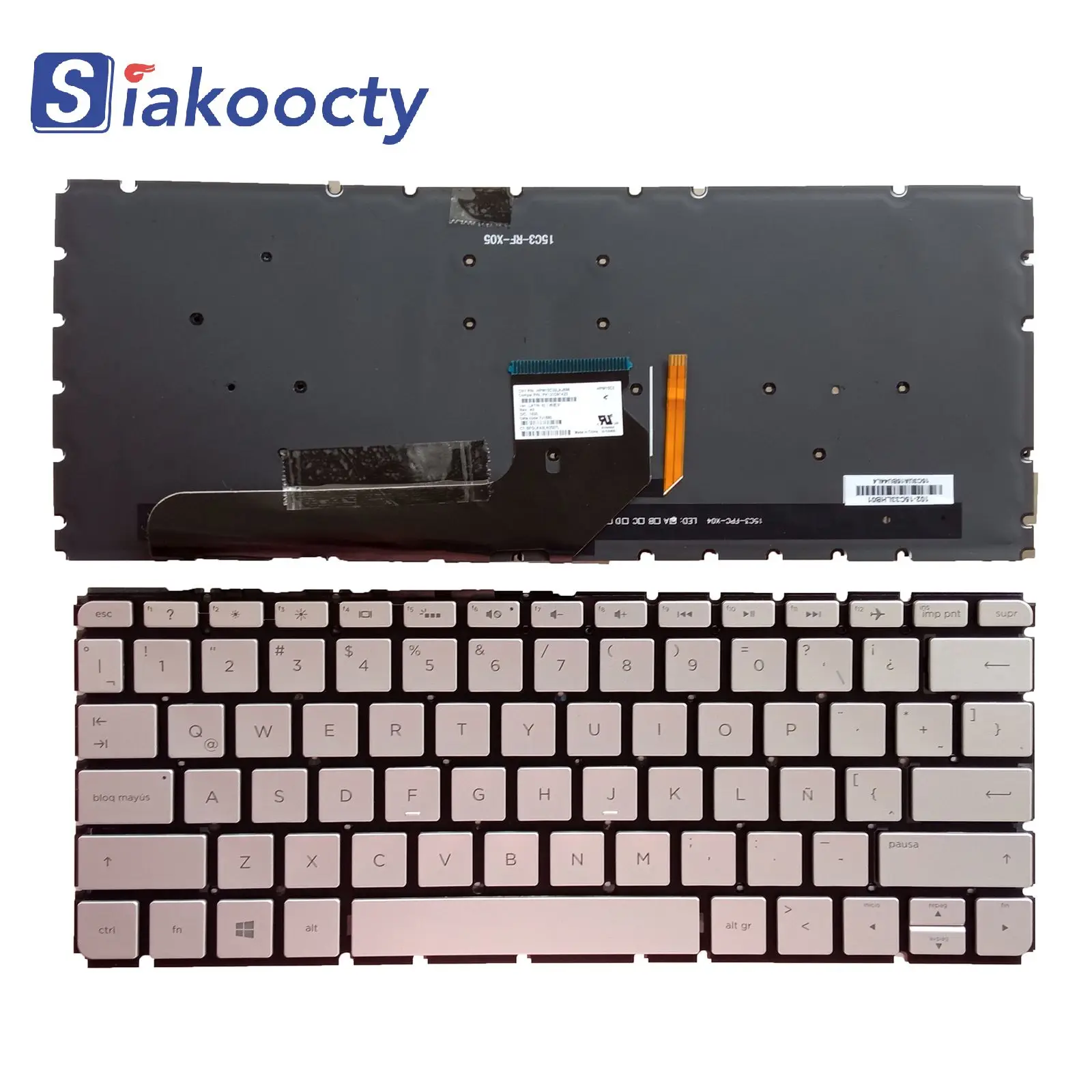 Новая Серебристая клавиатура с подсветкой для HP Envy 13-D010CA 13-D010NR 13-D023CL 13-D040WM 13-D LA