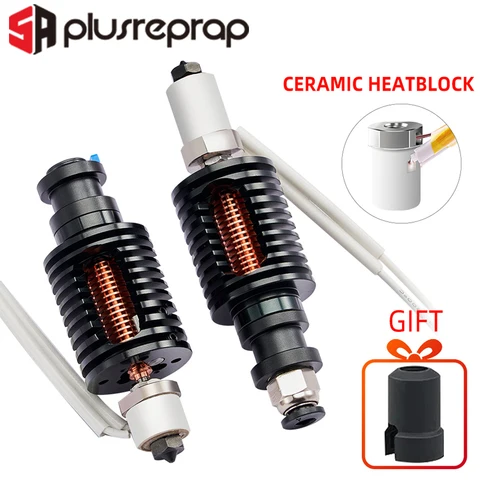 I3 mega hotend с керамическим нагревательным блоком, сопло из закаленной стали, биметаллический тепловой разрыв для 3D-принтера Anycubic Chiron/ Mega S