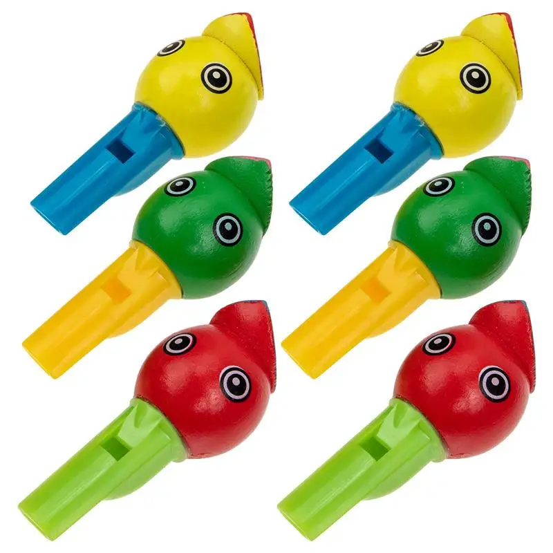 

6pcs Bird Whistle Bird Toy Kids' Musical Instruments Bird Water Whistle Small Whistle Toy (Random Color)