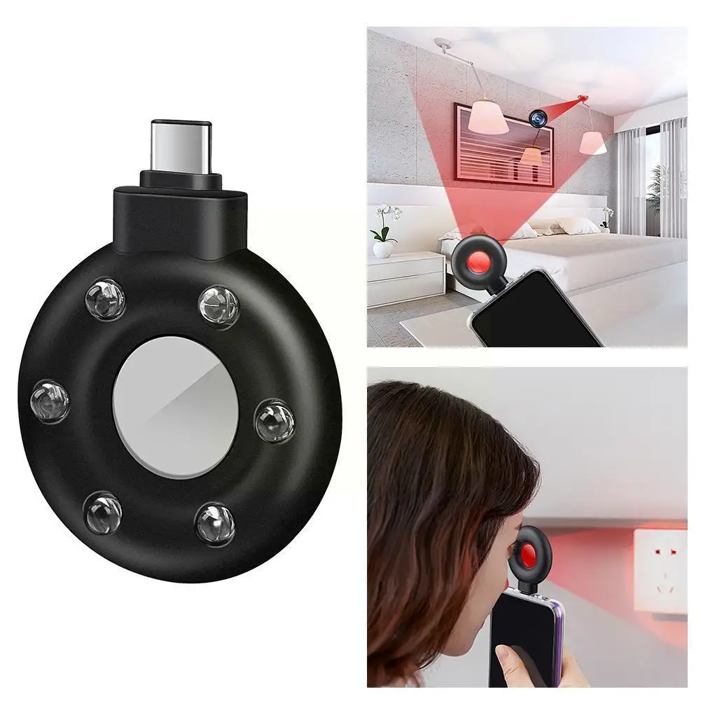 

Portable Anti Hidden Camera Infrared Handheld Anti-peeping Finder For Screening Pinhole & Cameras U0Y6