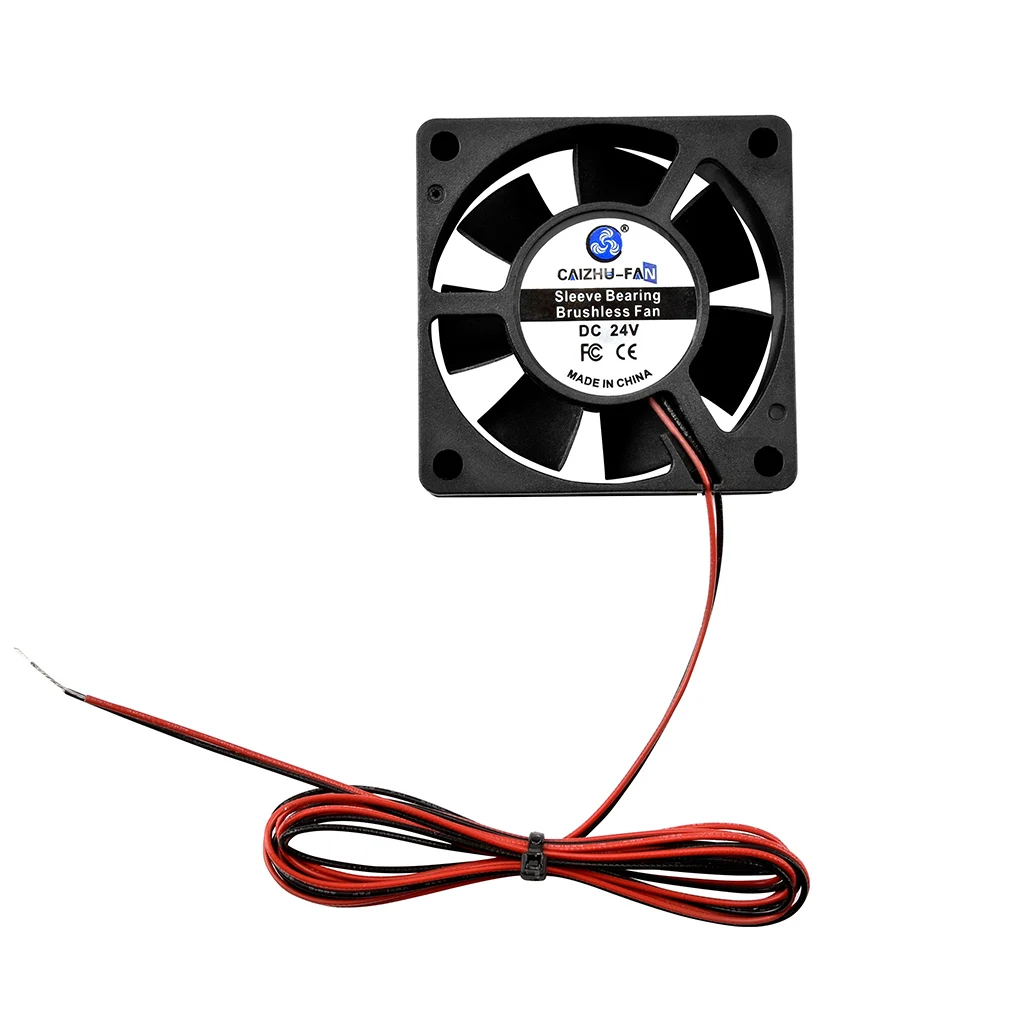 

Вентилятор охлаждения постоянного тока 24 В 6 см 6020 для VORON Trident, охлаждающий вентилятор 60x60x2 0 мм для 3D-принтера