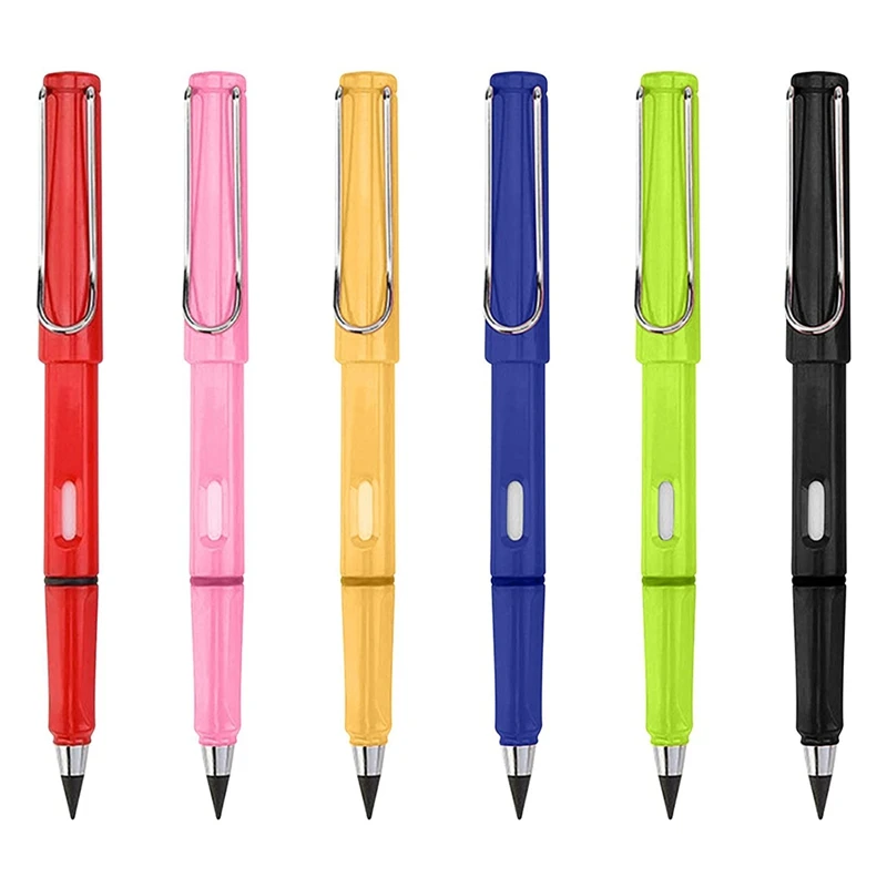 

Pack Of 6 Inkless Pencils, Eternal Pencil, No Ink Pencil, Magic Pencils, With Replaceable Graphite Pen