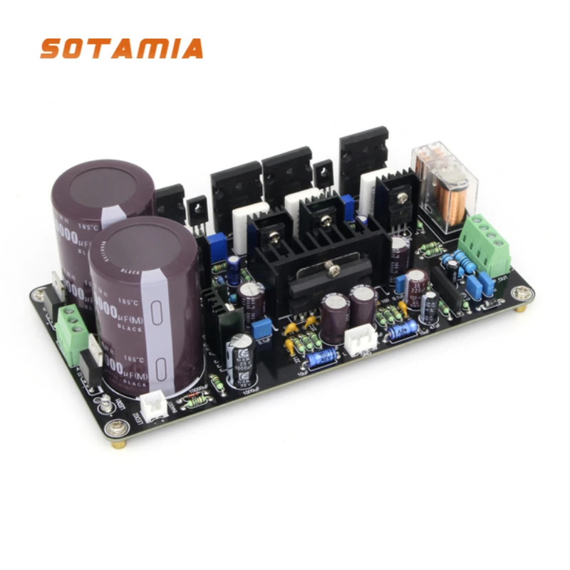 

SOTAMIA UPC2581 Power Amplifier 125Wx2 Sound Amplificador A1943/C5200 IRFP9240/IRFP240 Tube Amplifier UPC1237 Speaker Protection