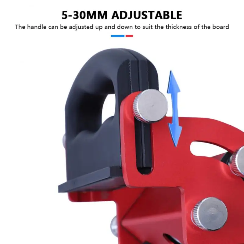 

Woodworking Drilling Positioner Oblique Hole Locator Pocket Hole Jig Center Line Dowel Jig Tool for Splicing Wooden Board