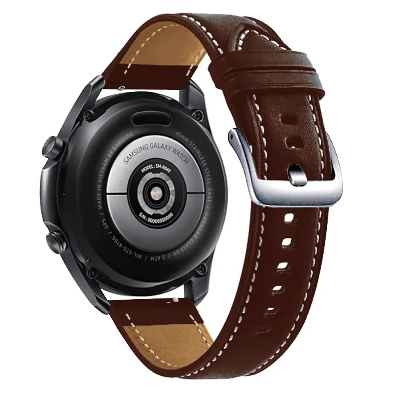 

New 20mm Strap for Samsung Galaxy Watch 4 Classic 42mm 46mm Galaxy Watch 4 40mm 44mm Strap Smart Leather Watch Bracelet