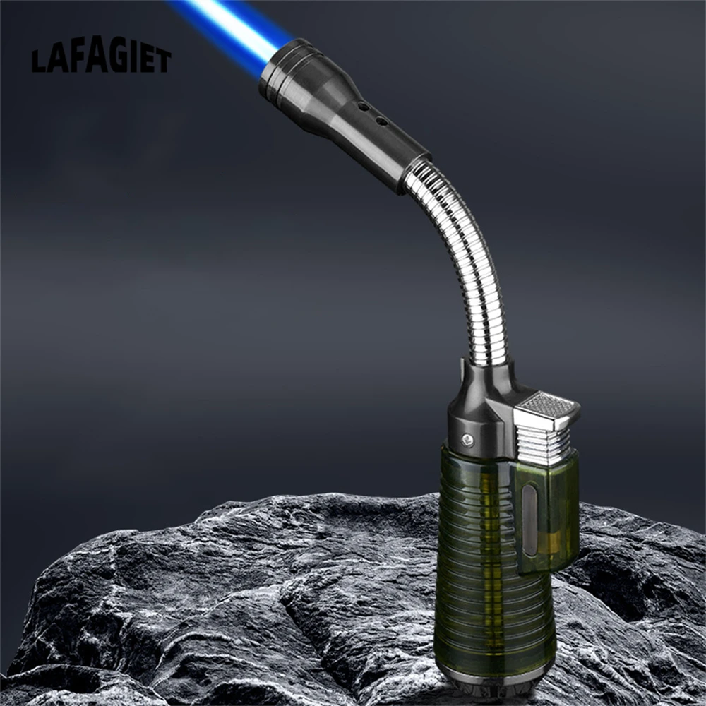 360 Rotation Turbo Windproof Butane Gas Cigar Lighter Outdoo