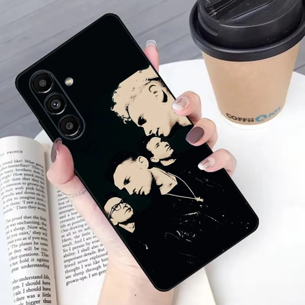 D-DepecheD band M-ModeS Phone Case For Samsung S 25 24 21 22 23 30 20 Ultra Plus Fe Lite Note 10 9 5G Black Soft