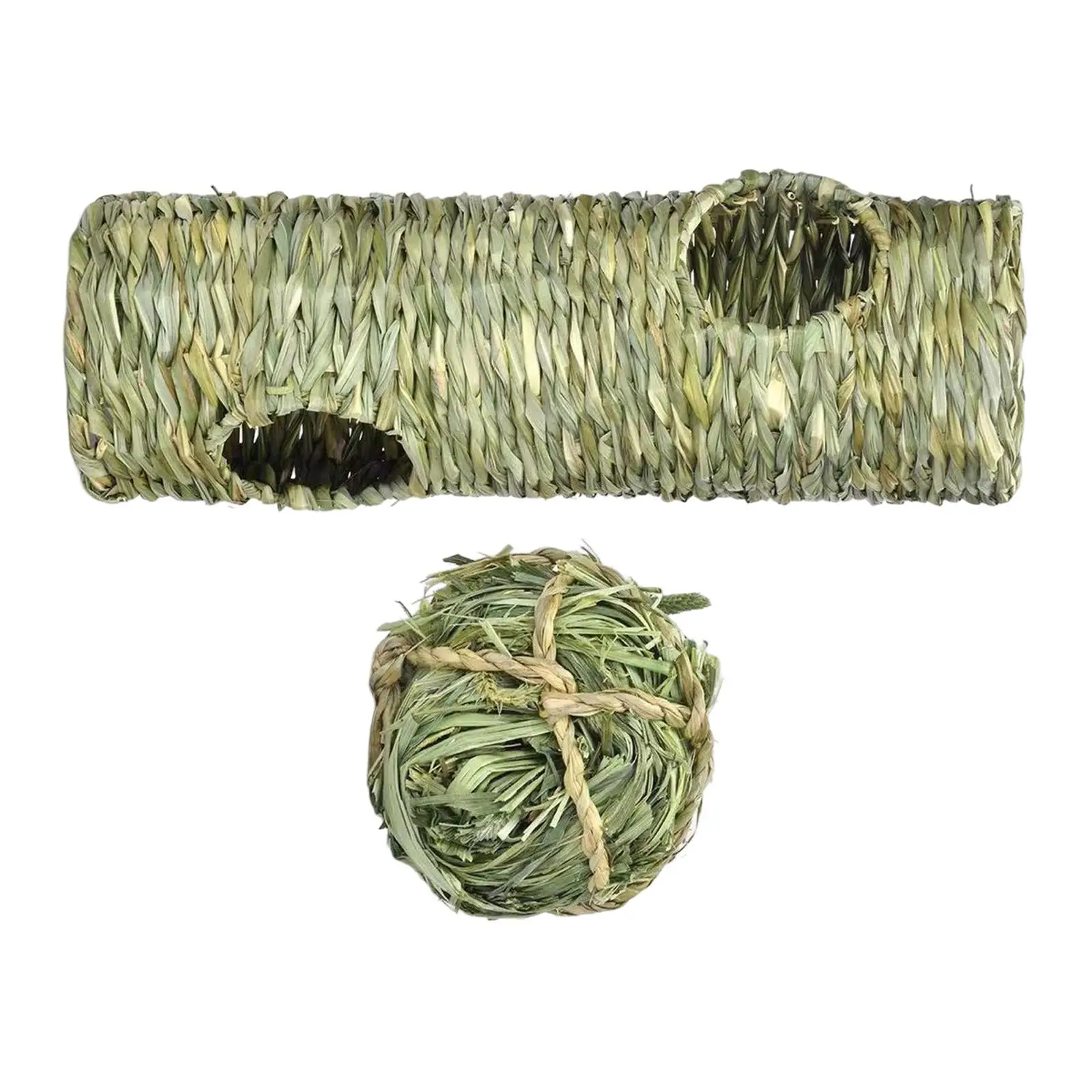 

Rabbit Grass Tunnel Toy Interactive Toy Lightweight for Syrian Hamster Bunny