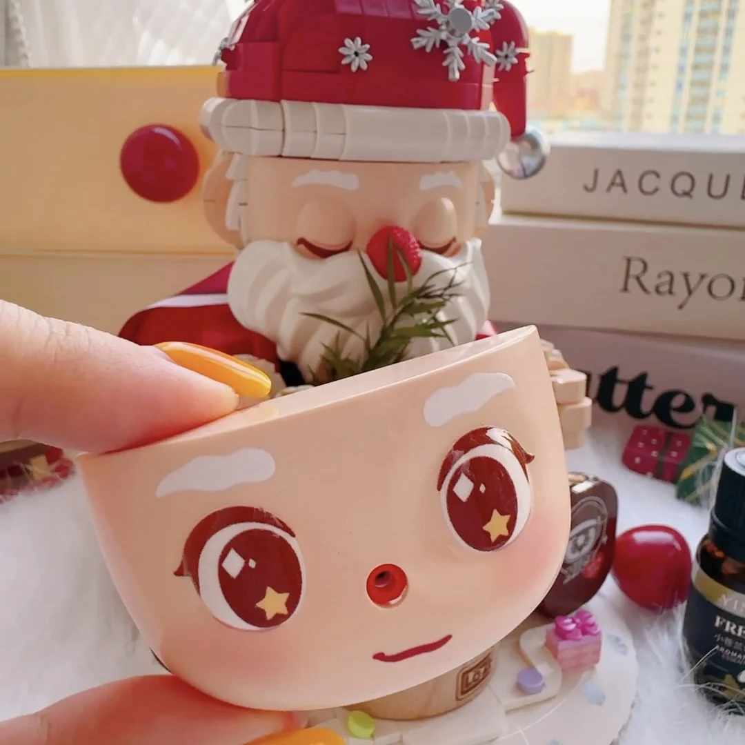 1473 шт. кирпичная лампа Санта-Клауса для ароматерапии строительные блоки