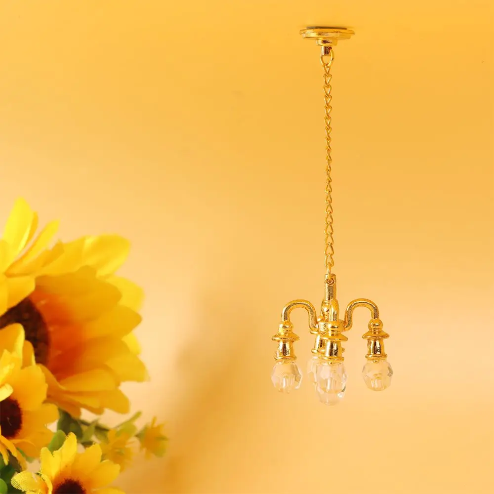 Миниатюрная Напольная Лампа в масштабе 1:12 Кристальный настенный светильник для