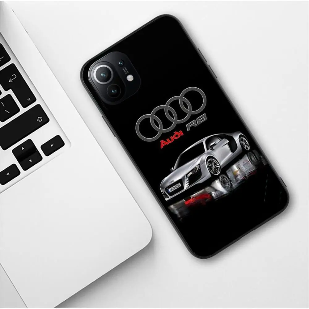 Sports Car Audi Luxury Phone Case For Xiaomi 13 12 11T 9 11 10C 9T 8 9SE 11i Lite Ultra Note10 Poco F3 M4 M3 Pro New Phone Cover