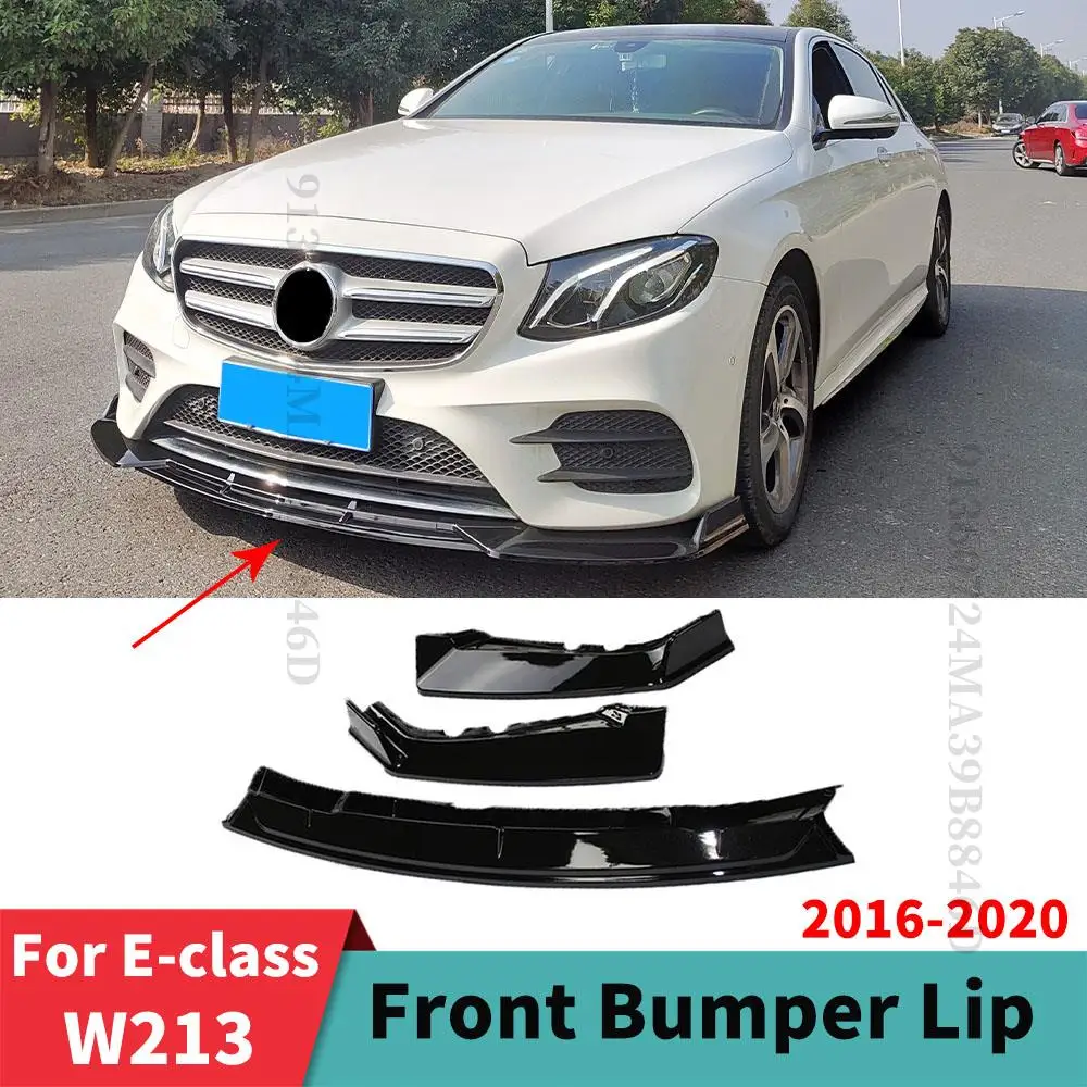 

Decoration Spoiler Deflector Guard Front Bumper Lip Chin For Mercedes W213 C238 A238 Benz E 2016 2017 2018 2019 2020 Tuning Trim
