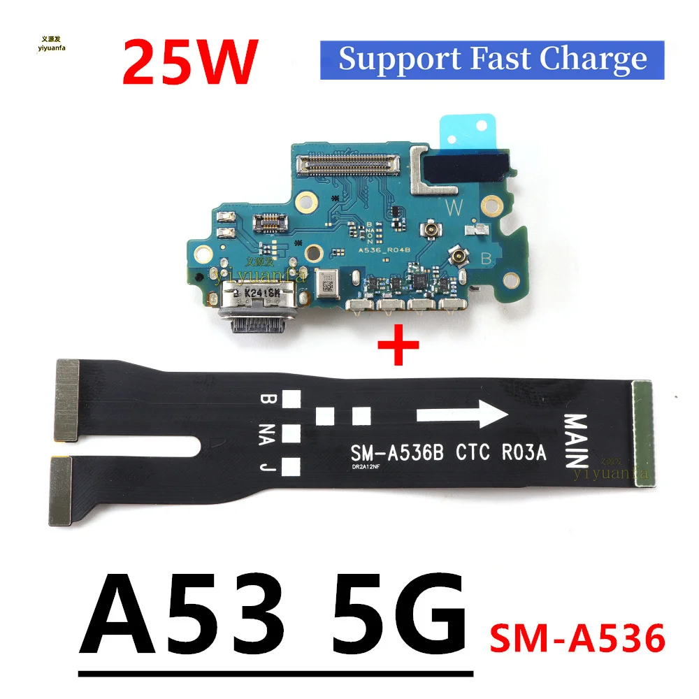 Для Samsung Galaxy A53 5G A536 SM-A536B USB-порт для зарядки док-станция разъем материнская плата