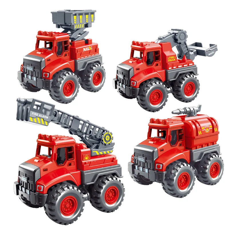 

Inertia Engineering Car Models Fire Fighting Truck Toys for Children Kids Vehicle Toys Gift Excavator Tractor Toy