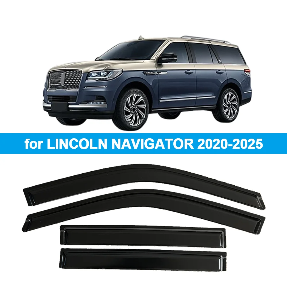 Оконный козырек для LINCOLN NAVIGATOR 2020-2025, ветровые дефлекторы, защита от дождя, дверной козырек, вентиляционные шторы, внешние детали вентиляционного отверстия