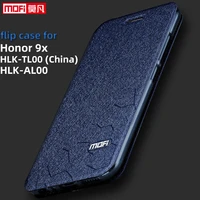 flip case for huawei honor 9x case honor 9x cover stand hlk al00 leather back book mofi silicone glitter luxury business