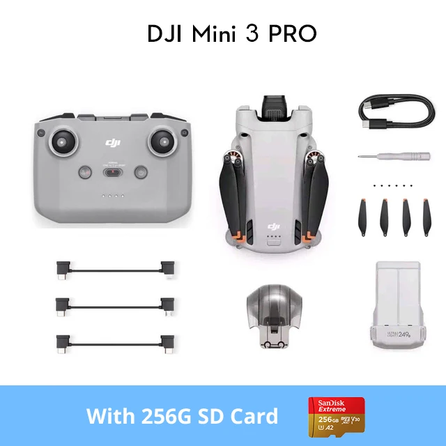 DJI Mini 3 Pro + RC-N1 Controller + 256Gb SD card