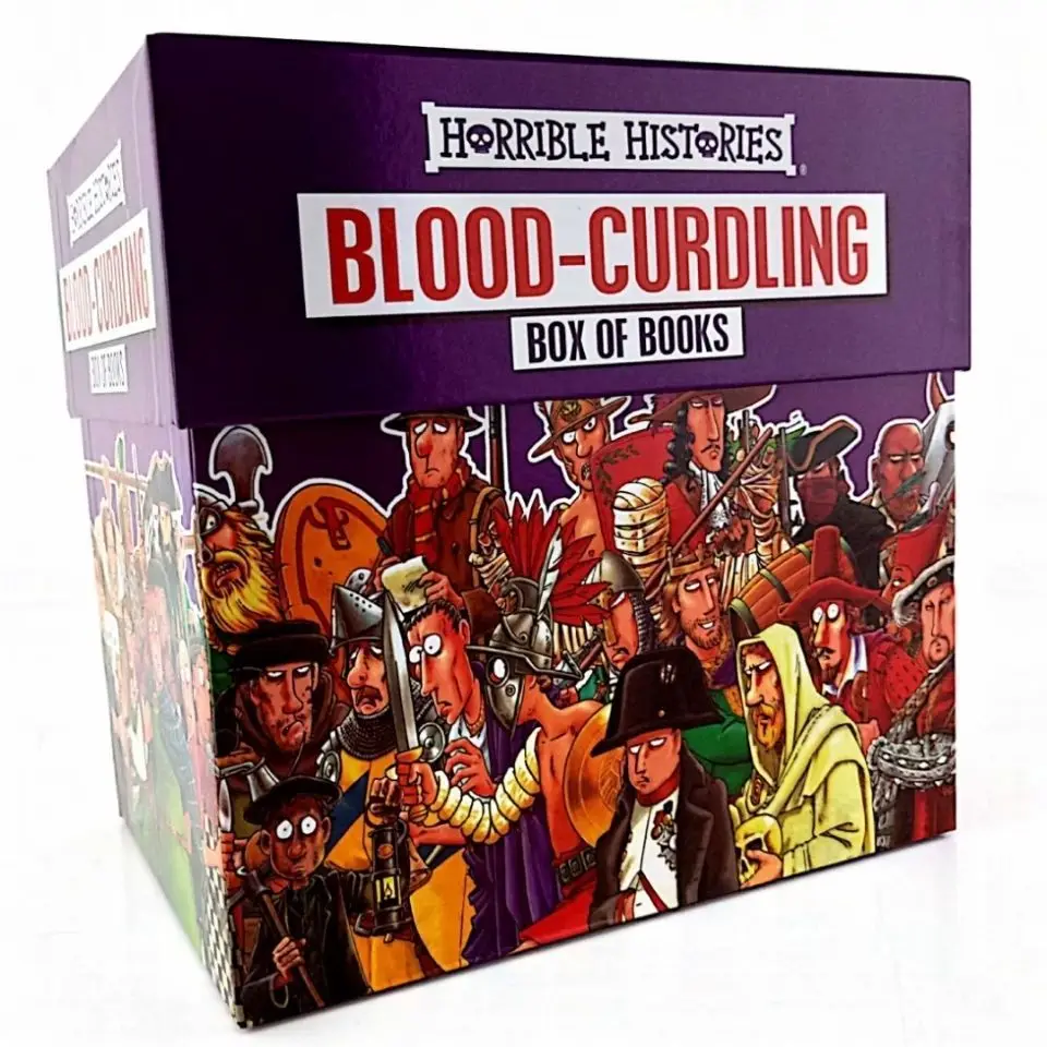 20 BOOKS Horrible Histories Blood Curdling Box Of Books Collection Original English Reading Children's Books