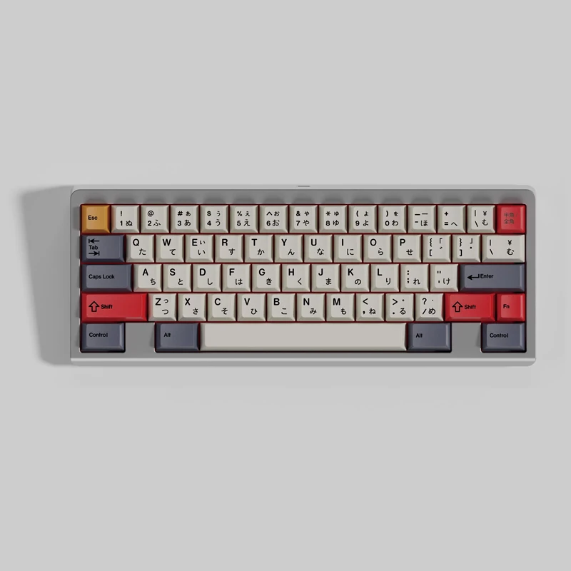 Фото 1 комплект кейкапов GMK Beta PBT с 5-сторонней сублимационной печатью, профиль Cherry, светонепроницаемые, для Alice Double B Split, с 7U пробелом №1