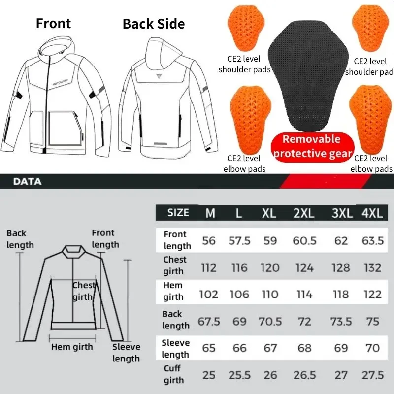 Motowolf мотоциклетная куртка для мужчин Four Seasons уличный удобный костюм верховой