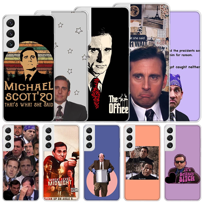 The Office Tv Show What She Said Soft Case For Samsung Galaxy S23 S22 S21 Ultra S20 FE S10 Plus Phone Cover S9 S8 + S10E S7 Edge
