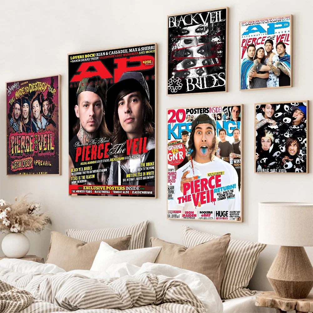 Samoprzylepny художественный постер Pierce The Veil Band белая бумага принты постеры