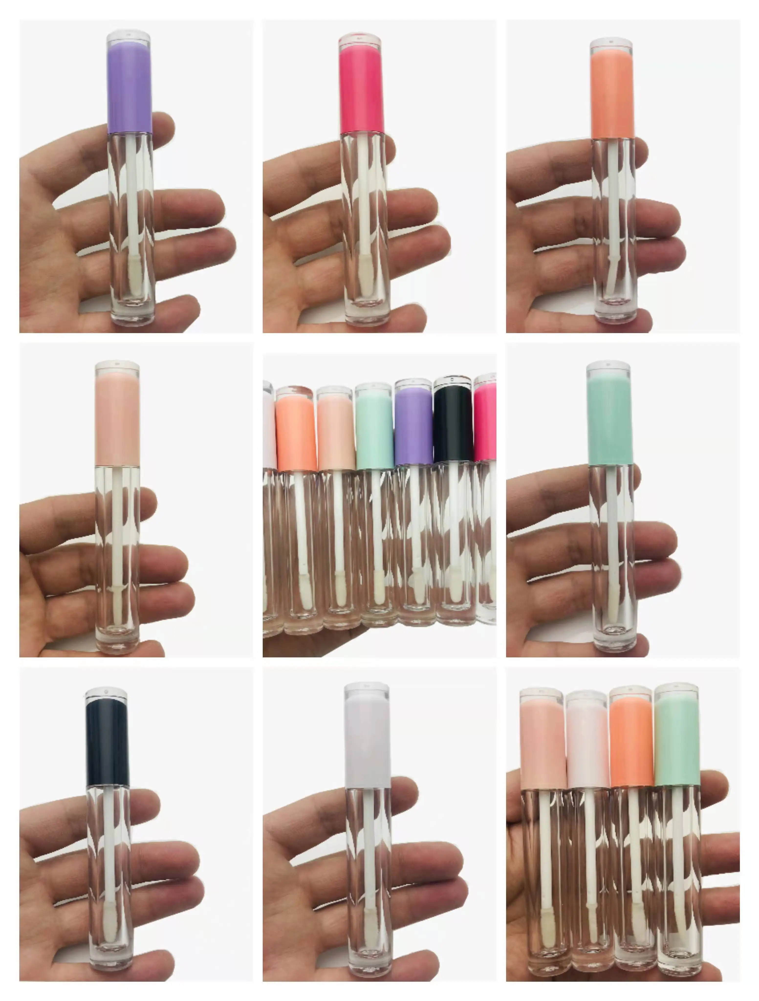 

Пустой тюбик для блеска для губ 5 мл, контейнер для косметики «сделай сам», банки для губной помады, туба для бальзама, бутылка для пополнения...